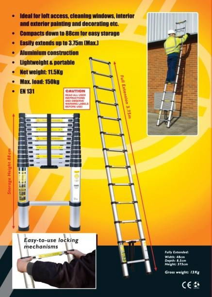 telescopic ladder(compact&safety&en131 certificate) 2