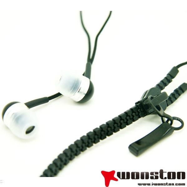 2013 high quality cheapest earphones china wholesale zipper earphones 2