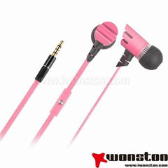 2013 high quality flat cable  mobile phone earphones