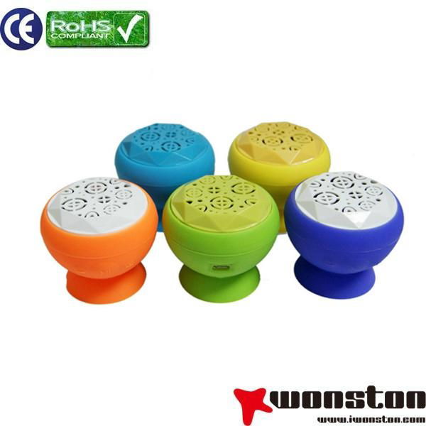 mini wireless Rechargeable  sucker bluetooth  speaker 2