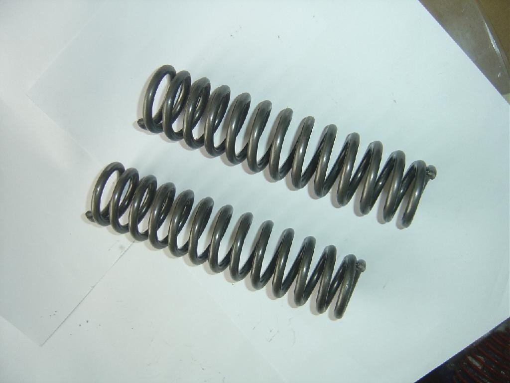 cylindrically coiled compression spring  2