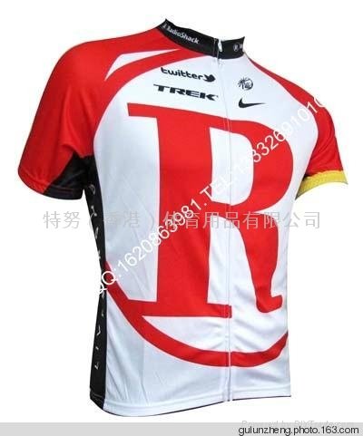 2011 RadioShack Trek Red Team Cycling Jersey And Shorts Set