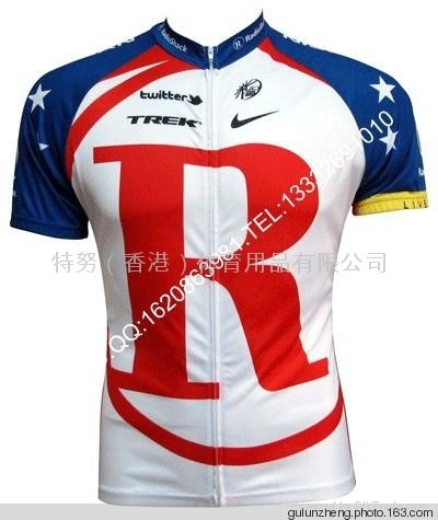 2011 RadioShack Trek Red Team Cycling Jersey And Shorts Set 2
