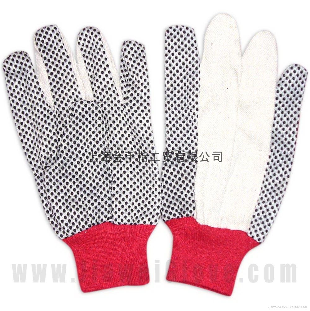 cotton interlock gloves，cotton canvas and jersey glove  3