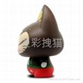正品zhuaimao卡通品牌礼品工艺品搪胶圣诞鹿拽猫玩偶  2
