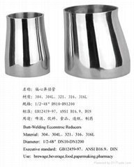 304/316l stainless steel eccentron reducer