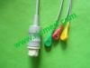 H-P M1735 One piece 3 leads patient monitor cable  1
