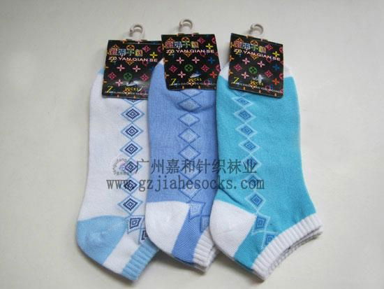 ladies seamless lace cotton socks 4