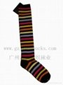 high knee women's stripes socks 4
