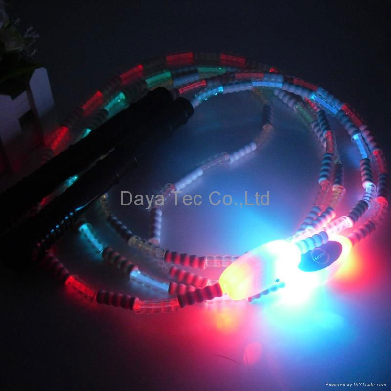 Mixed color glowing jump rope LED skipping rope for night exercise 2