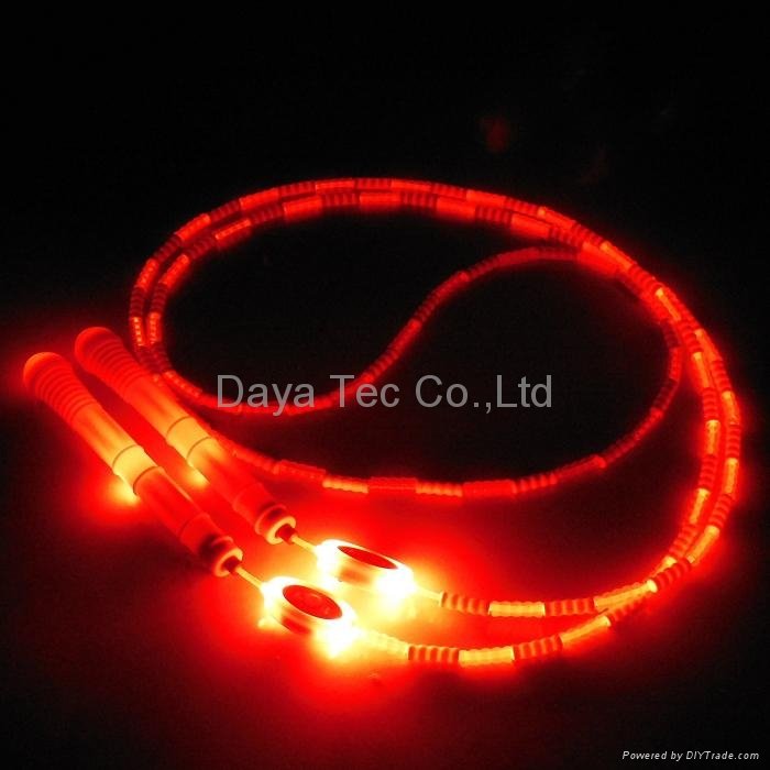 Mixed color glowing jump rope LED skipping rope for night exercise 5