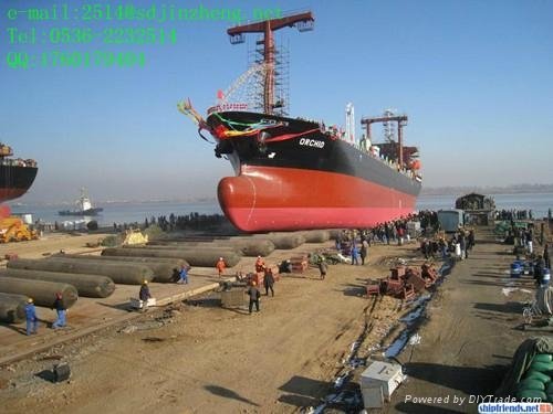 High Pressure Rubber Ship Airbag for ship launching 4