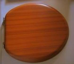18" moulded Toilet Seat with  pvc peeling