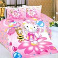 100% polyester printed fabric for making bedsheet/bedspread 2