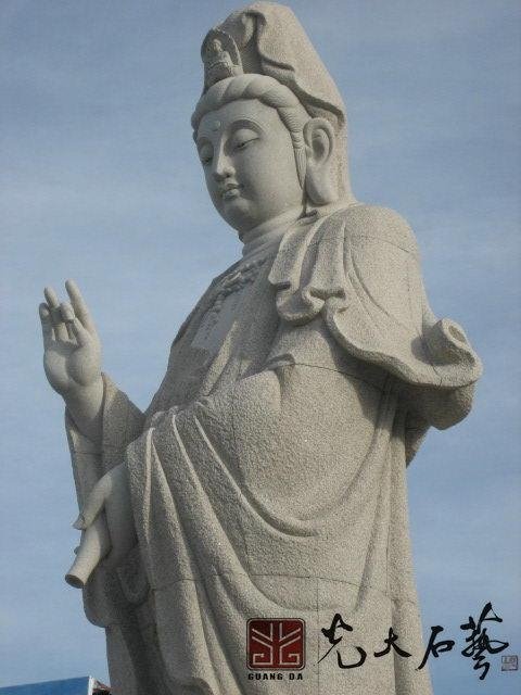 惠安寺廟石雕滴水觀音佛像 2