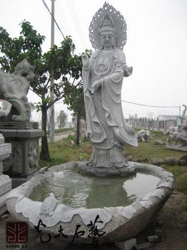惠安寺廟石雕滴水觀音佛像 3