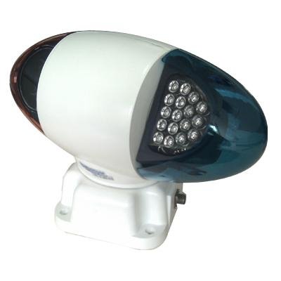 CCTV Vehicle-Mounted High Speed Dome PTZ Camera with Alarm & Flashing Light 