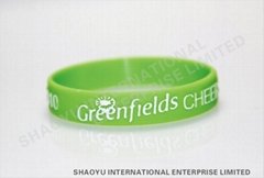 embossed silicone wristband WBE0001