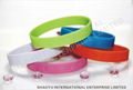 debossed silicone wristbandWBD0021