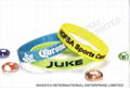 debossed silicone wristbandWBD0001 3