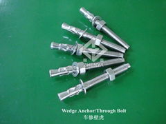 INOX A2 A4 Wedge Anchor Through Bolt