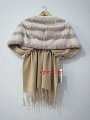 100% woolen with rex rabbit cape