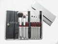 7 pcs travel cosmetic brush set   1