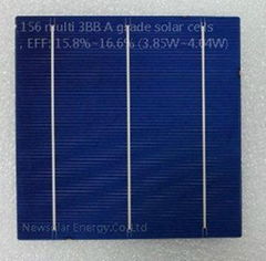 156 multi 3BB A grade solar cells, EFF: