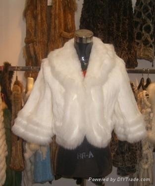 Lady's rabbit fur coat