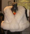 Lady's rabbit and fox fur cape   1