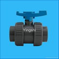 PVC Ture/Double union ball valve 2