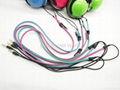 fashion colorful zip portable headphone