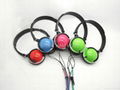 fashion colorful zip portable headphone 2