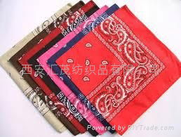 100% cotton printed paisley bandana 4