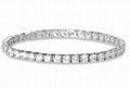 stainless stee tennis bracelet