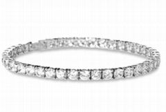 stainless stee tennis bracelet