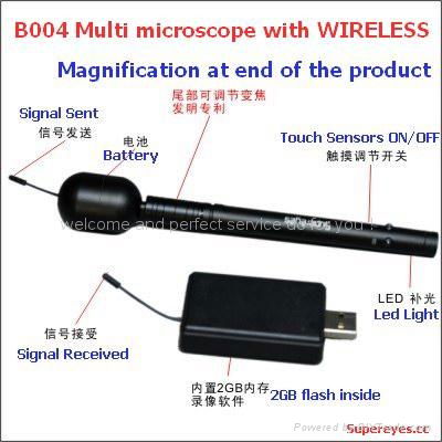 Superior quality Wireless 4LEDS Microscope/Endoscope/magnifier 2