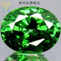 emeral green cubic zirconia gemstone 1