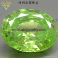 emeral green cubic zirconia gemstone 2