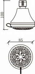 5-settings shower head(20152)