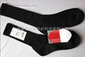Black anti-static antibacterial silver fiber bamboo socks 2