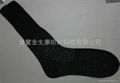 Black anti-static antibacterial silver fiber bamboo socks 5