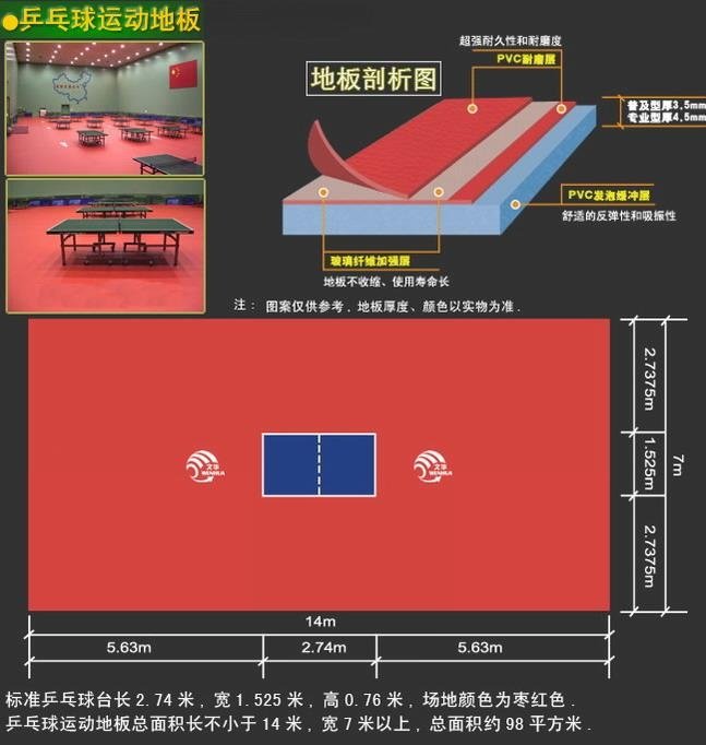乒乓球地板 2