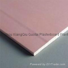 Fire resistant gypsum board