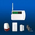 wireless GSM alarm system with home/away