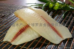 Deep skinned tilapia fillets