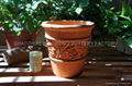 Red terracotta ceramic pot 2