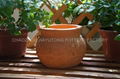 Red terracotta ceramic pot 3