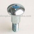 Round Head Cross Stair Screw Plated with