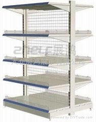 shelf with square tube-back mesh